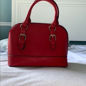 Red handbag